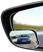2-Piece Fan-Shaped Automobile Rear Blind Spot Mirror, 360 Rotating Design, Wide Angle Convex Rearview Mirror for Car, Truck, Van