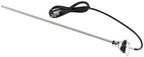 Vintage Car Radio Antenna 3-Section Retractable AM/FM Antenna - Replacement with Rotating Round Base, Authentic 1960s Design for Classic Cars/Trucks, Heavy-Duty Brass Construction