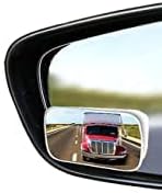 2-Piece Rectangle-Shaped Automobile Rear Blind Spot Mirror, 360 Rotating Design, Wide Angle Convex Rearview Mirror for Car, Truck, Van