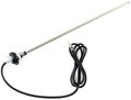 Vintage Car Radio Antenna 3-Section Retractable AM/FM Antenna - Replacement with Rotating Round Base, Authentic 1960s Design for Classic Cars/Trucks, Heavy-Duty Brass Construction