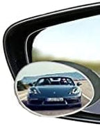 Side Rear View Oval-Shaped Automobile Rear Blind Spot Mirror [Pack od 2 sets], 360 Degree Rotating Design, Automobile Side Mirror Wide Angle Mirror Safety Convex Rearview