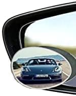 Side Rear View Oval-Shaped Automobile Rear Blind Spot Mirror [Pack od 2 sets], 360 Degree Rotating Design, Automobile Side Mirror Wide Angle Mirror Safety Convex Rearview