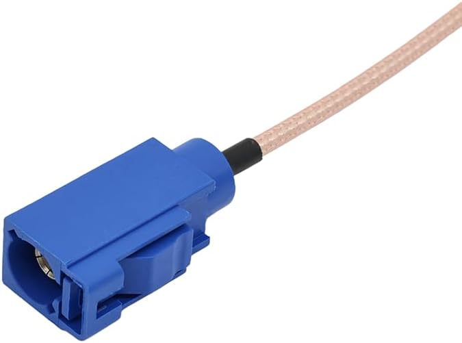 Fakra C to SMA-Female RG316 Teflon Cable 3.9inch Vehicle Antenna Adapter Cable for Car Stereo Android Head Unit GPS FM AM Radio 4G LTE Telematics Sirius XM Satellite Radio