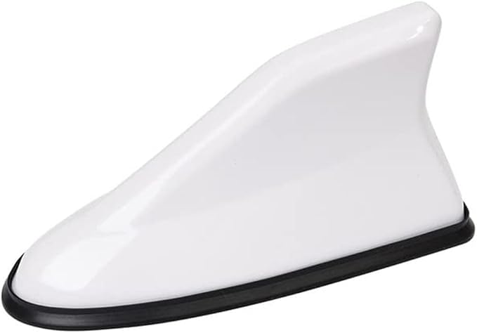 Car Shark Fin Antenna Cover for Chrysler 200 300 300M 300 Touring 1998-2025, Roof Mount Decorative Antenna Cap Vehicle Shark Fin Shape Cover Replacement with Adhesive Tape,White