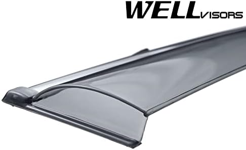 Window Visors Wind Deflectors Compatible with Acura 2013-2018 RDX with Chrome Trim Rain Guards 3-847AC004
