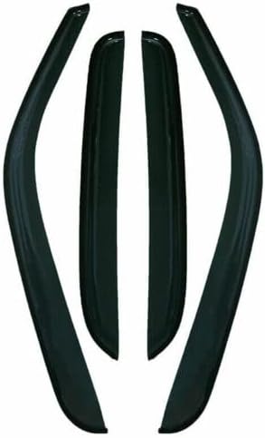 Tape-On Window Visors 4-Piece for 2000-2006 Chevy Tahoe Sun Rain Guard Shield Shade Smoke 94304