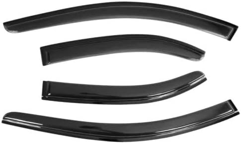 Tape-On Rain Guard 4-Piece for 2015-2021 Subaru WRX Windows Visor Shield Shade Smoke 1521WRX