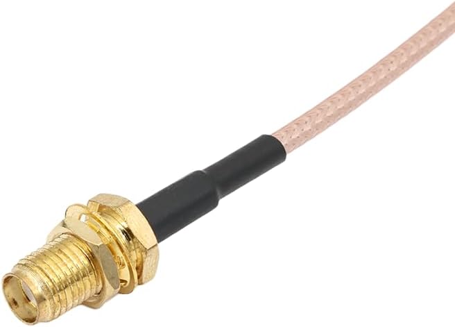 Fakra C to SMA-Female RG316 Teflon Cable 3.9inch Vehicle Antenna Adapter Cable for Car Stereo Android Head Unit GPS FM AM Radio 4G LTE Telematics Sirius XM Satellite Radio