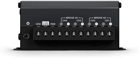 400X4 Car & Motorcycles Full Range Amplifier 4 Channels 400 Watts RMS 4 Ohm - Compact Size - Professional Super Sound Quality