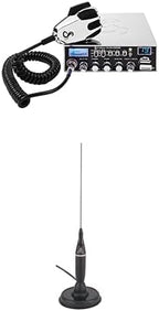 Cobra 29 LTD Professional CB Radio & Cobra HGA1500 42 Inch Magnetic Mount CB Antenna: Full 40 Channels, Adjustable Receiver, SWR Calibration, Long-Range Antenna for Clear Signal, Chrome