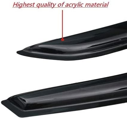 2017-2023 Tape-On Rain Guards for GMC Acadia Side Window Visor Deflectors SLE SLT AT4 Denali, Durable Tinted Vent Shades 2018 2019 2020 2021 2022