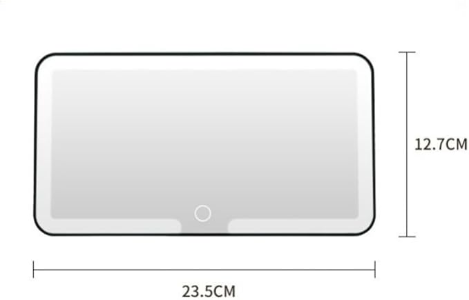 Universal Car Sun Visor Vanity Mirror with LED Lights & Touch Dimming | Car vanity mirror,Car makeup mirror, Makeup mirror for car, Rechargeable Vanity Mirror for Women,3 Color Modes,Car Mirror
