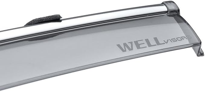 Window Visors Wind Deflectors Compatible with Buick 2017-2019 Lacrosse with Chrome Trim Rain Guards 3-847BU007