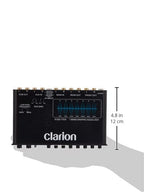 EQS755 7-Band Car Audio Graphic Equalizer with Front 3.5mm Auxiliary Input, Rear RCA Auxiliary Input and High Level Speaker Inputs, BLACK