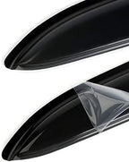 Original 4pcs Vent Window Wind Deflector Compatible with 2010-2016 Cadillac SRX, Out-Channel Dark Smoke Sun Snow Rain Guard Shades, Sunproof Tape on Side Window Visor CL4P01