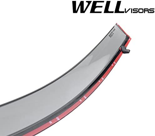 Window Visors Wind Deflectors Compatible with Toyota 2013-2018 Avalon with Chrome Trim Rain Guards 3-847TY050