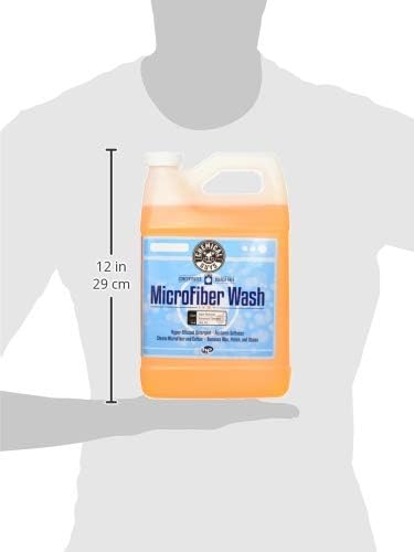 Microfiber Cleaning Cloth and Car Wash Towel Detergent - Concentrated Cleaner for Towels, Microfiber Cloths, and Pads - Removes Dirt, Wax, Grease, Stains, Orange Scent - 128 oz | Microfiber-safe concentrate for towels, mitts, and pads; li...