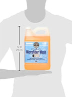 Microfiber Cleaning Cloth and Car Wash Towel Detergent - Concentrated Cleaner for Towels, Microfiber Cloths, and Pads - Removes Dirt, Wax, Grease, Stains, Orange Scent - 128 oz | Microfiber-safe concentrate for towels, mitts, and pads; li...