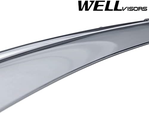 Window Visors Wind Deflectors Compatible with Acura 2013-2018 RDX with Chrome Trim Rain Guards 3-847AC004