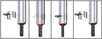 s-986C Calibratable Tire Pressure Service Gauge, Dual Head Straight Foot Chuck, 10-160 PSI