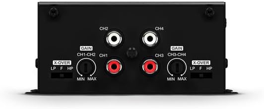 400X4 Car & Motorcycles Full Range Amplifier 4 Channels 400 Watts RMS 4 Ohm - Compact Size - Professional Super Sound Quality