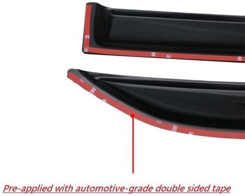 2017-2023 Tape-On Rain Guards for GMC Acadia Side Window Visor Deflectors SLE SLT AT4 Denali, Durable Tinted Vent Shades 2018 2019 2020 2021 2022