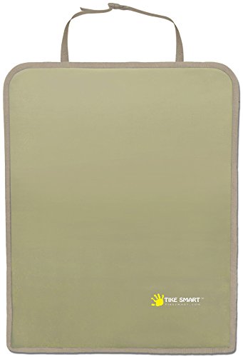 Luxury Clean-Edge Kick Mat - Seat Back Protector and Seat Cover with Invisible Strap and Stiff Edging (1 Mat)