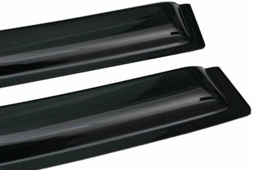 Tape-On Window Visors 4-Piece Compatible with 2018 2019 2020 2021 2022 2023 2024 Chevy Equinox Sun Rain Guards Shield Shade Smoke