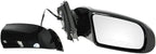 2 Piece Driver and Passenger Side Mirror Assembly Set Electric Adjustment Non-Heated No Memory Black Compatible with 2009-2014 Nissan Maxima NI1320195 NI1321195