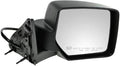 Passenger Side Mirror Assembly Electric Adjustment Heated No Memory Textured Compatible with 2007-2011 Dodge Nitro CH1321278