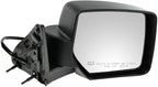 Passenger Side Mirror Assembly Electric Adjustment Heated No Memory Textured Compatible with 2007-2011 Dodge Nitro CH1321278
