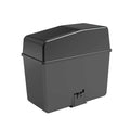 Car Trash Can, Push-Button Storage Box, Trash Can with Adjustable Bottom Clip, for Auto Office Home (Black, 8.2" x 7.8" x 3.9")