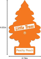 Car Air Freshener | Hanging Paper Tree for Home or Car | Peachy Peach | 3 Pack
