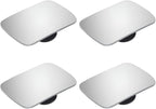 4PCS Car Blind Spot Mirror, Wide Angle HD Glass Rectangle Convex Frameless Side Blindspot Mirror with Adjustable Stick, Auto Exterior Rear View for Wide Angle, Universal for Vehicles (B)