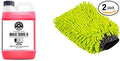 CWS_101_64M Car Wash Starter Bundle - Maxi-Suds II Foaming Car Wash Soap, 64 oz (Half Gallon), Cherry Scent + Green Chenille Wash Mitt (2 Items) Works on Cars, Trucks, SUVs, RVs & More