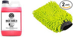 CWS_101_64M Car Wash Starter Bundle - Maxi-Suds II Foaming Car Wash Soap, 64 oz (Half Gallon), Cherry Scent + Green Chenille Wash Mitt (2 Items) Works on Cars, Trucks, SUVs, RVs & More