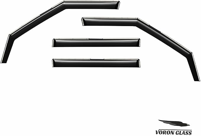 Voron Glass in-Channel Extra Durable Rain Guards for Hyundai Santa Fe 2024-2026, Window Deflectors, Vent Window Visors, 4 Pieces - 200696
