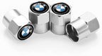 Aluminum Alloy Car Tire Valve Stem Caps Compatible with BMW 1 3 5 6 Series X1 X3 X7 X5 X6 Z4 7 M Anti-Corrosion Dustproof Car Wheel Tyre Air Valve Stem Men and Women Gift Car Accessories (Silvery)