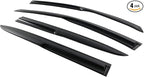 Tape On Window Visors Fits for 2013-2017 9th Gen Honda Accord 4 Door Sedan, Side Auto Window Wind Deflectors, Ventshade, Rain Guards for Cars/Trucks