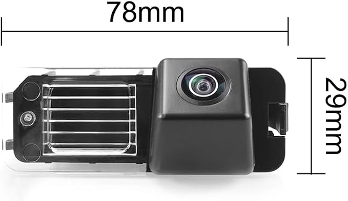 AHD/CVBS Car Rear View Camera's Fisheye Lens License Plate Lamp-Camera with RCA Cable & Vehicle Camera for Volkswagen VW Polo 6R V Golf 6 Passat CC MK6 Magotan Bora & Backup Camera (CVBS)