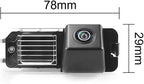 AHD/CVBS Car Rear View Camera's Fisheye Lens License Plate Lamp-Camera with RCA Cable & Vehicle Camera for Volkswagen VW Polo 6R V Golf 6 Passat CC MK6 Magotan Bora & Backup Camera (CVBS)