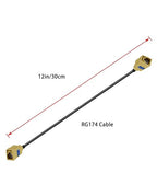Fakra K Curry Female Cable RG174 12in/30cm Fakra Curry Code K Female to Female Compatible with Car Vehicle Radio Stereo Receiver Tuner