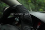 Steering Wheel Cover -Odorless, Cooler Hands in Summer, Warmer Hands in Winter (Black)