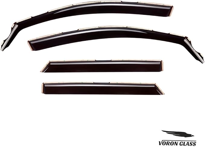 Voron Glass in-Channel Extra Durable Rain Guards for Hyundai Tucson 2016-2021, Window Deflectors, Vent Window Visors, 4 Pieces - 201243