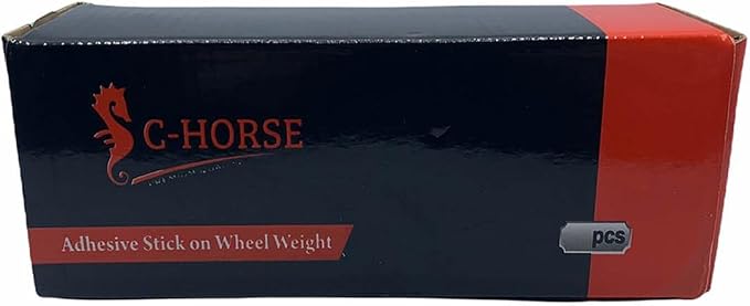 Stick On Wheel Weights - 0.50-Ounce, Black Colored Coating, Red Adhesive Tape - Professional Quality Tire Balancer Stickers - Durable Car, Vehicle, Automobile Accessories, Parts - Pack of 180