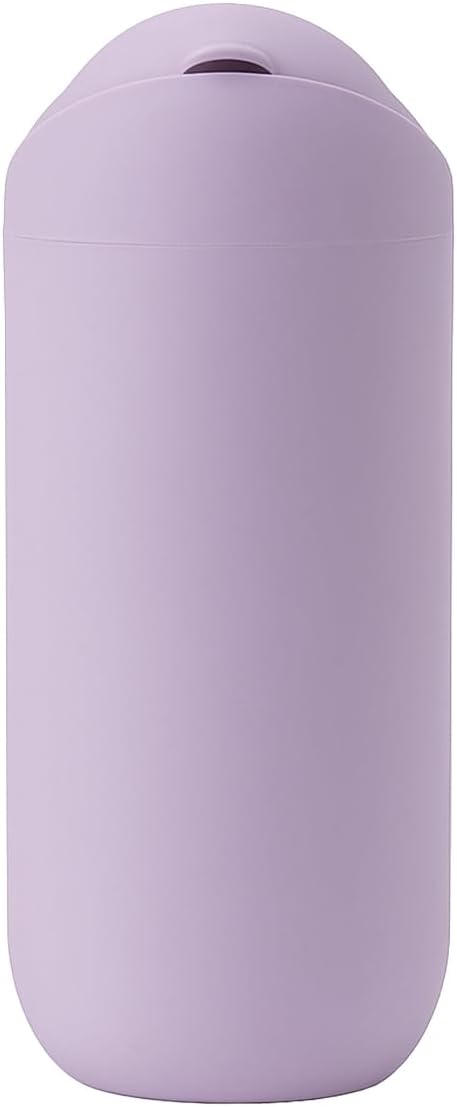 Car Trash Can with Flip Lid, Mini Portable Silicone Auto Cup Holder Garbage Bin, Leakproof Vehicle Trash Storage, Universal Car Accessories for SUV Truck Van Home Office(Purple)
