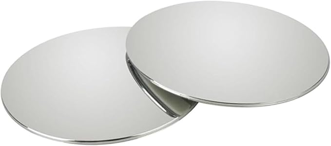 2 Pack Blind Spot Mirror， 2" Round Frameless HD Convex Blind Spot Mirrors, 360° Adjustable Wide Angle Rearview Mirrors with Swivel Rod, Universal Fit for Cars, SUVs, Trucks