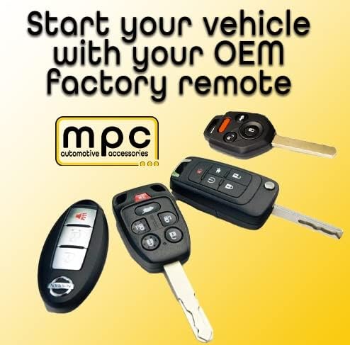 MPC Plug N Play Remote Starter Compatible with 2017-2019 Ford F-250 Super Duty |Diesel| Key to Start| NO HONK-Lock-Unlock-Lock| with T-Harness OEM Key Fob Activated