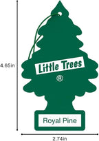 Car Air Freshener | Hanging Paper Tree for Home or Car | Royal Pine | 3 Pack