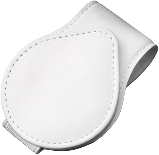 Car Visor Sunglasses Holder, Magnetic Vehicle Sun Visor Eyeglasses Hanger Ticket Card Holder Clip, Auto Interior Sunvisor Glasses Mounter Organizer, Universal for Vehicles (White)